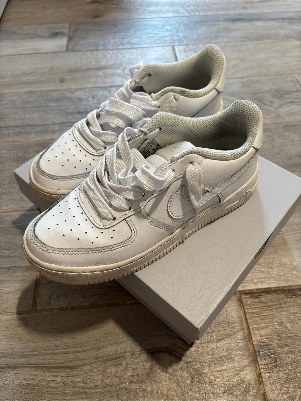 Nike White Low-Top Leather Sneakers